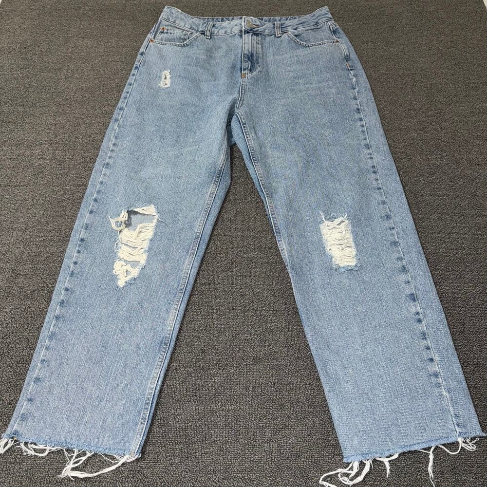 Urban Outfitters BDG PAX Jeans Light Wash Distressed Women's Size 32W Streetwear